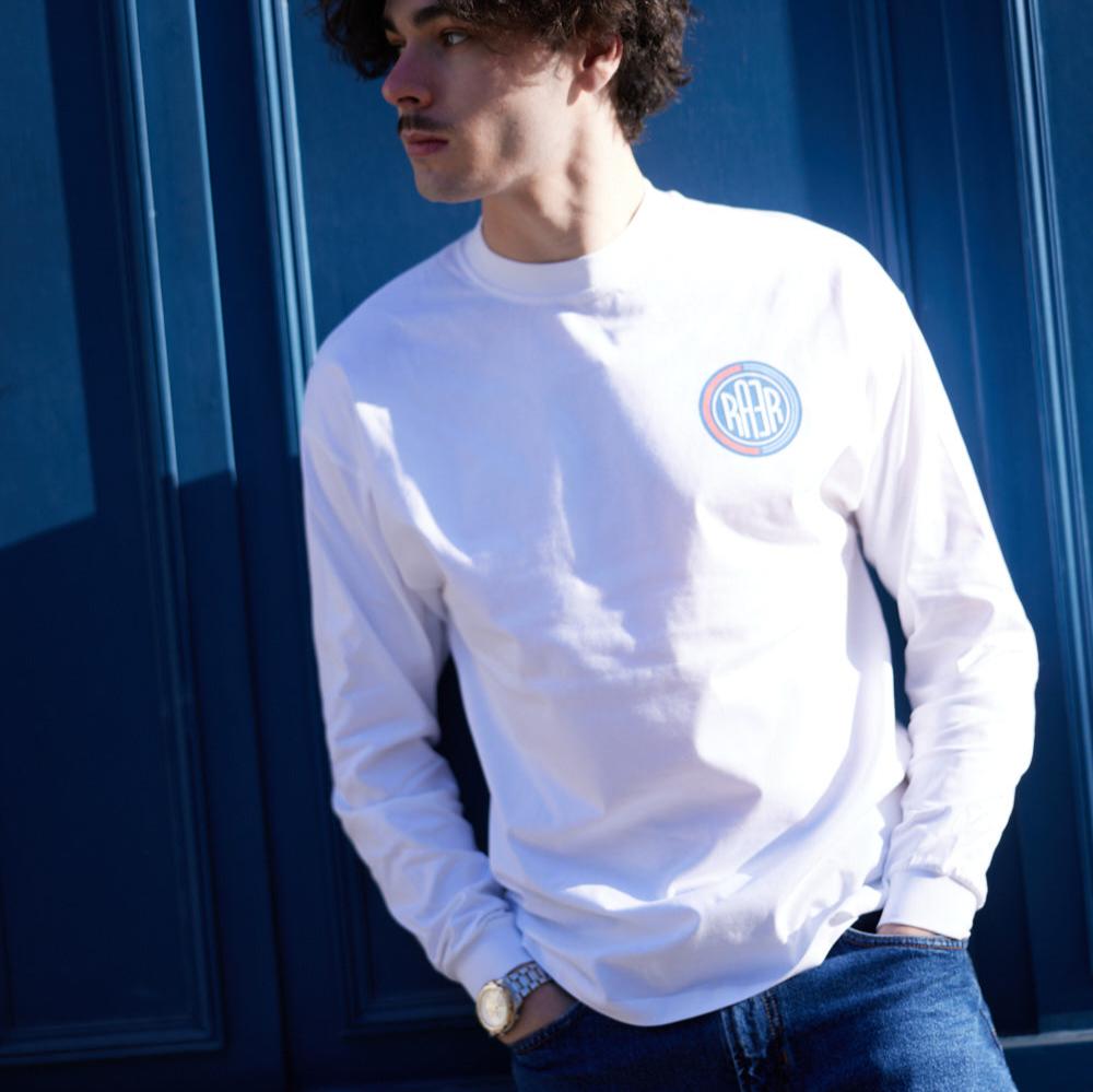 Tee-shirt ML REGULAR motif MAYDAY BLANC
