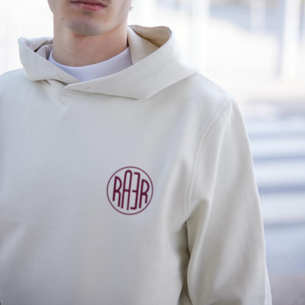 Sweat capuche REGULAR motif GREATEST HITS ECRU