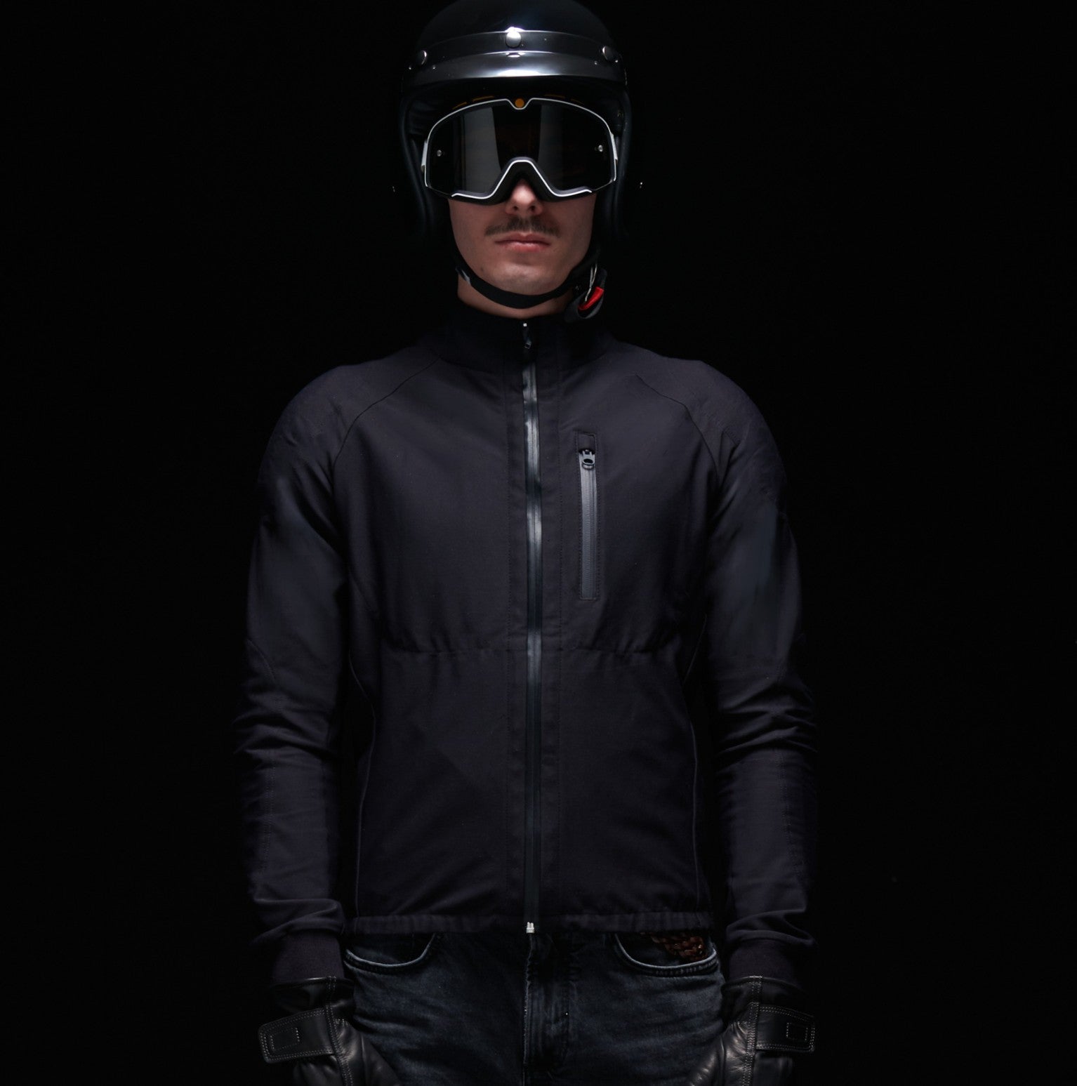 ALERIO blouson léger protecteur NOIR