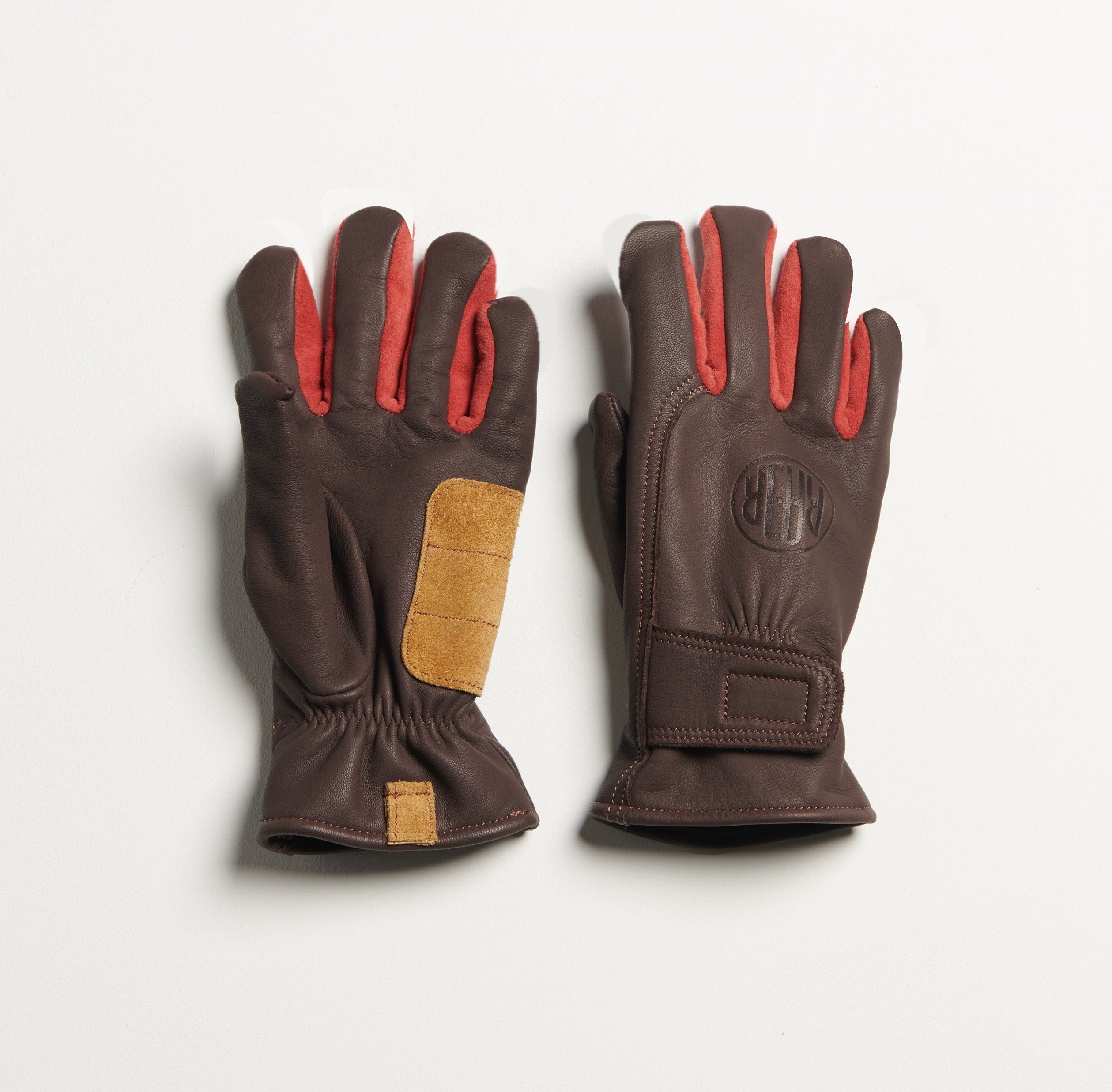 APPLE gant cuir hiver MARRON