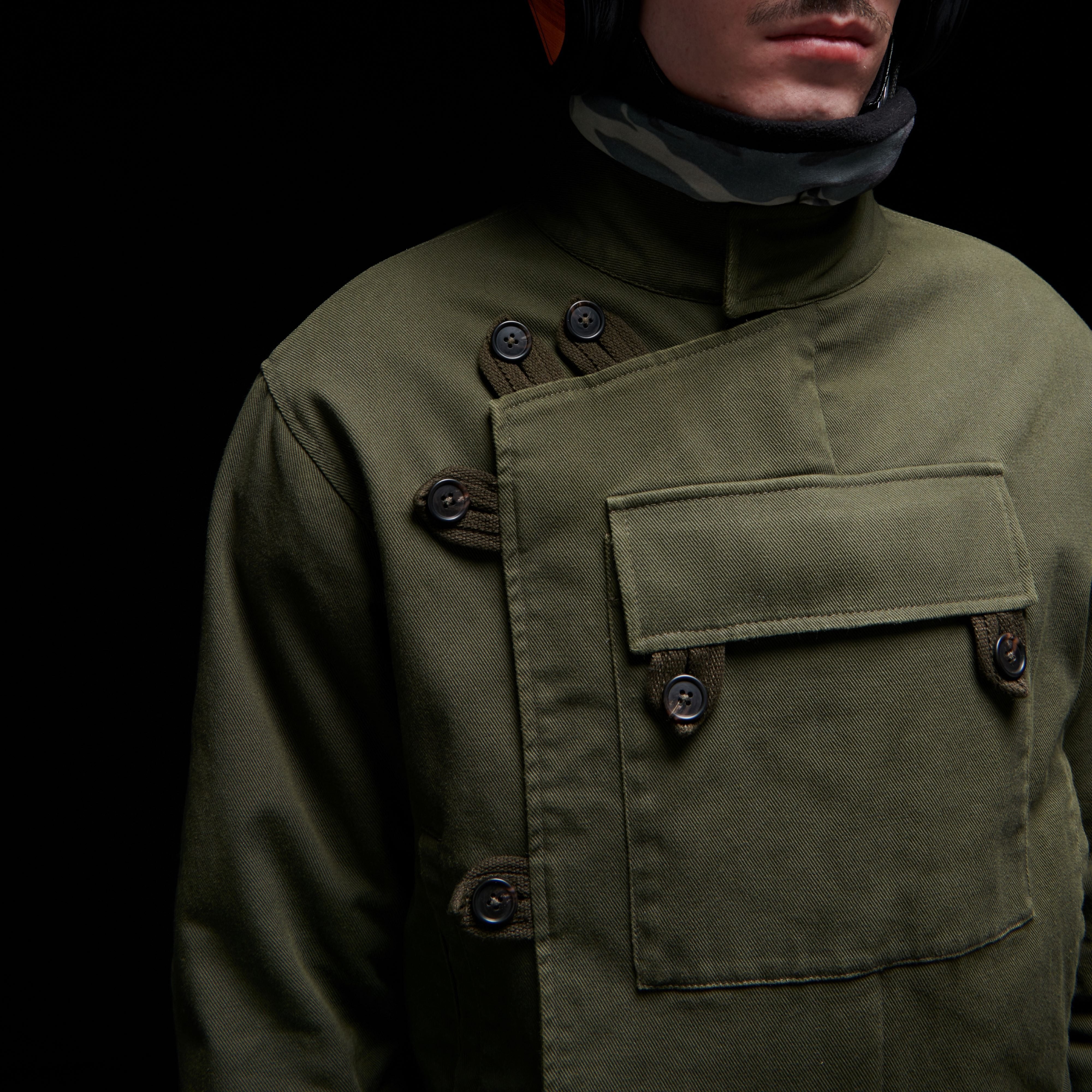 ASCONA 2 CA blouson militaire suédois déperlant ARMALITH KAKI (équipé de protections)