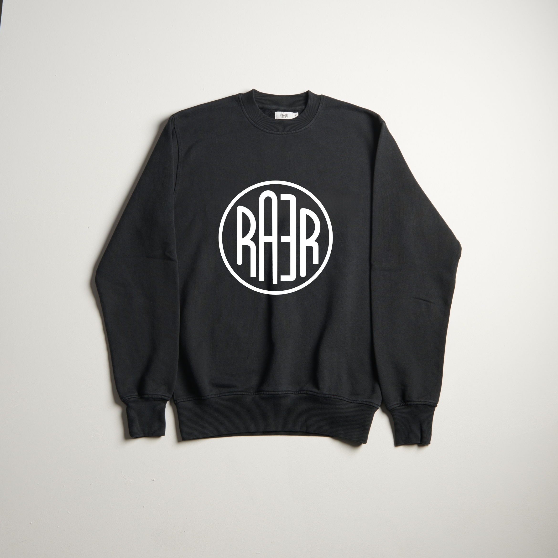 Sweat col rond OVERSIZE motif ORIGINAL NOIR