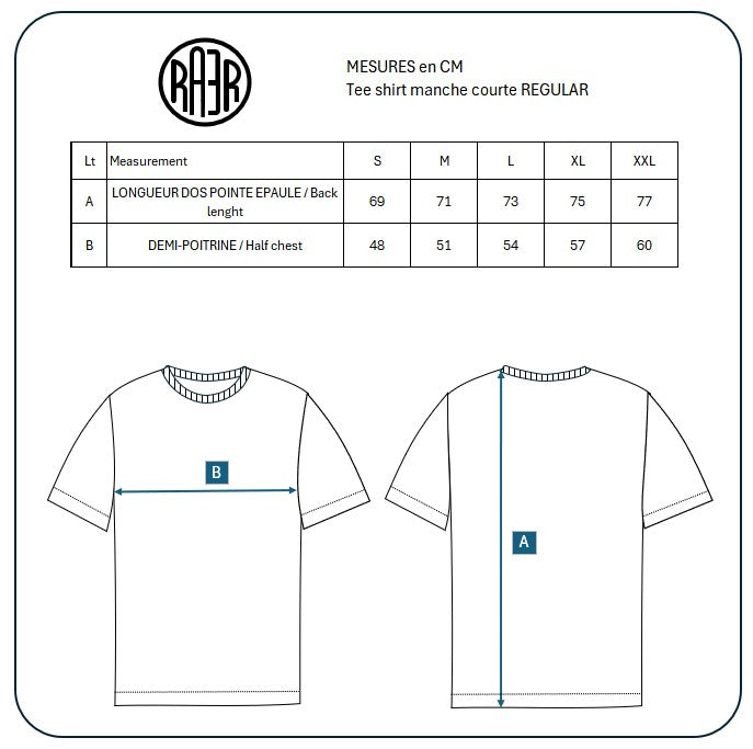 Tee-shirt MC REGULAR motif ORIGINAL GRIS CHINE NOIR
