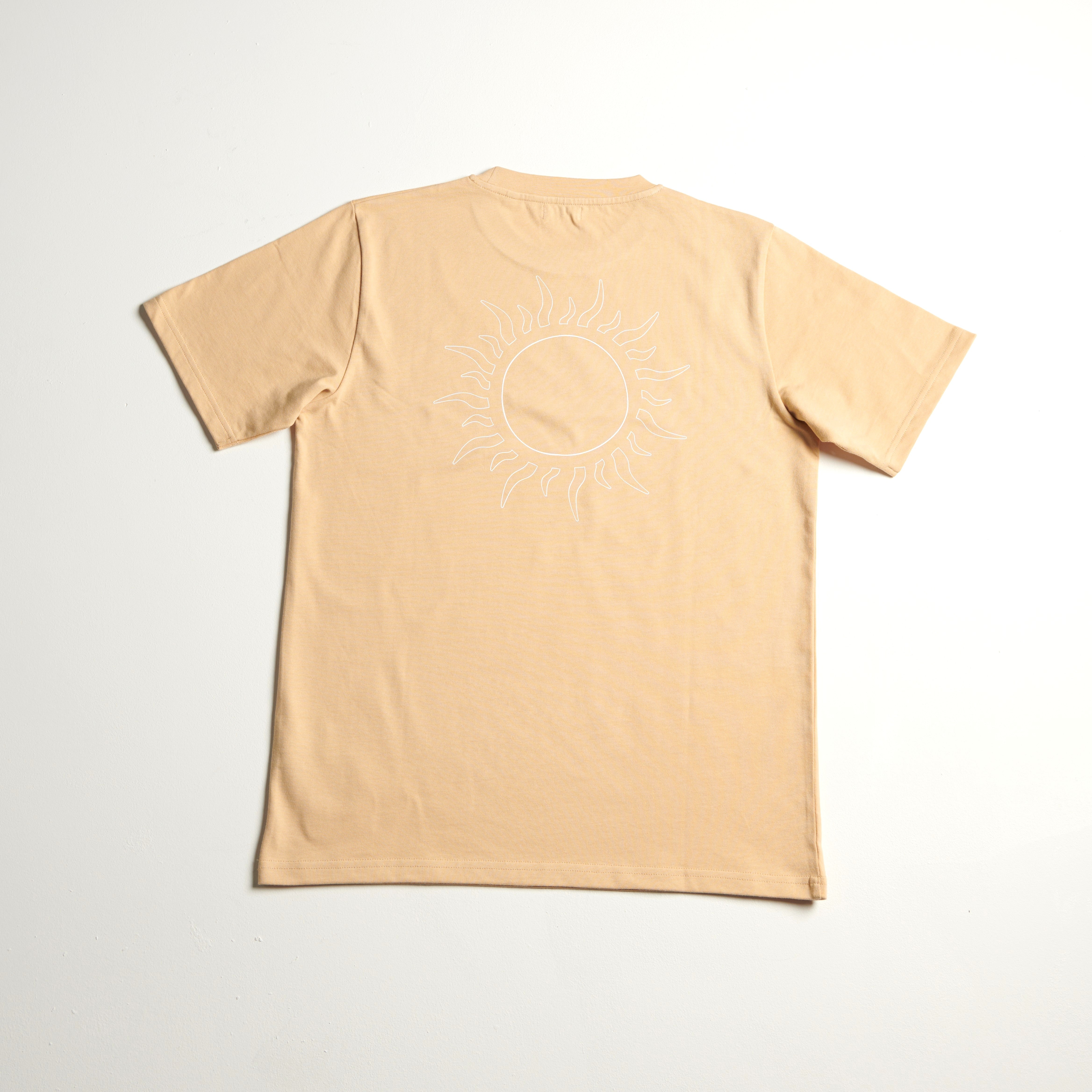 Tee shirt MC REGULAR motif SUNDAY BEIGE