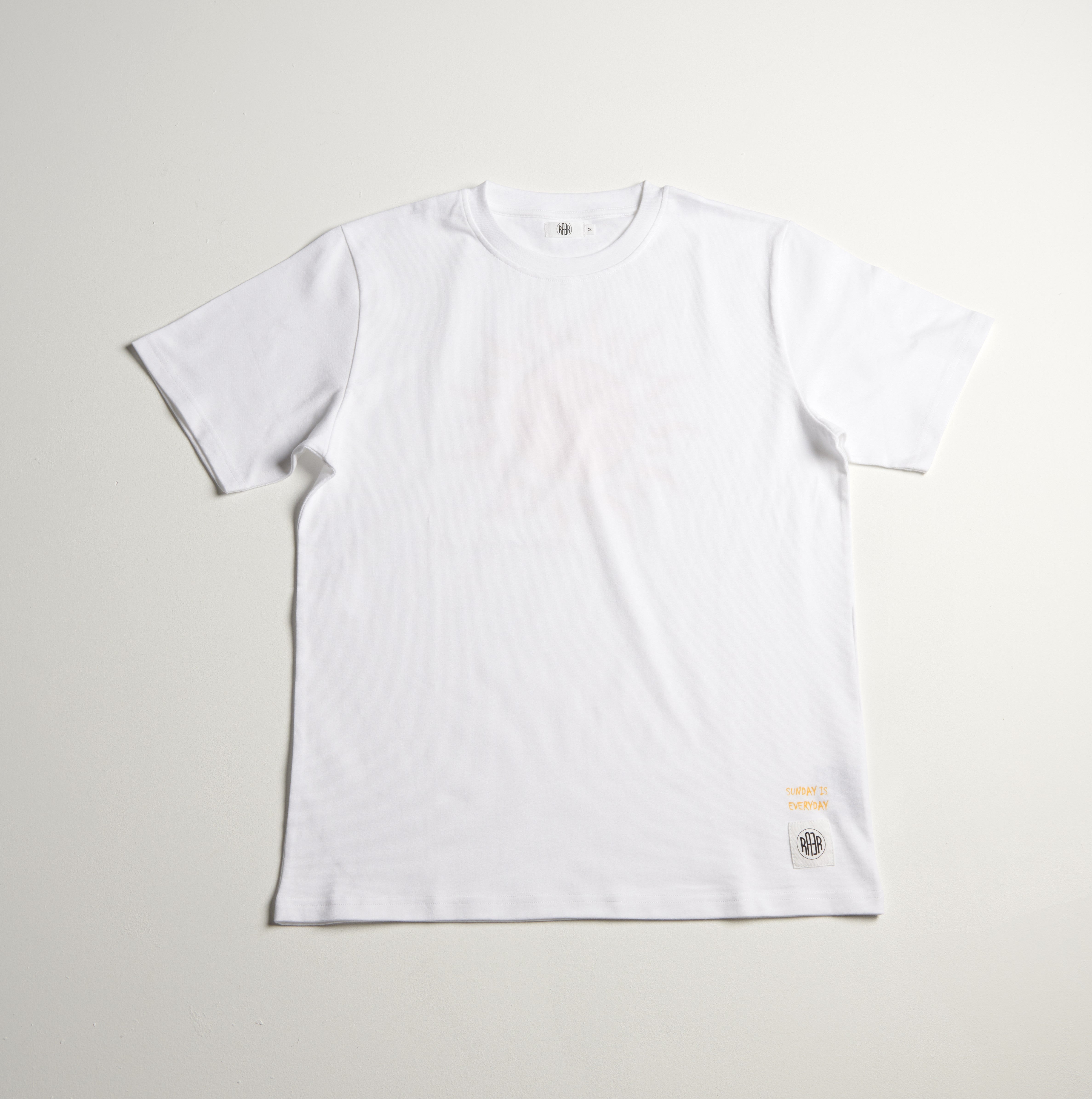 Tee shirt MC REGULAR motif SUNDAY BLANC