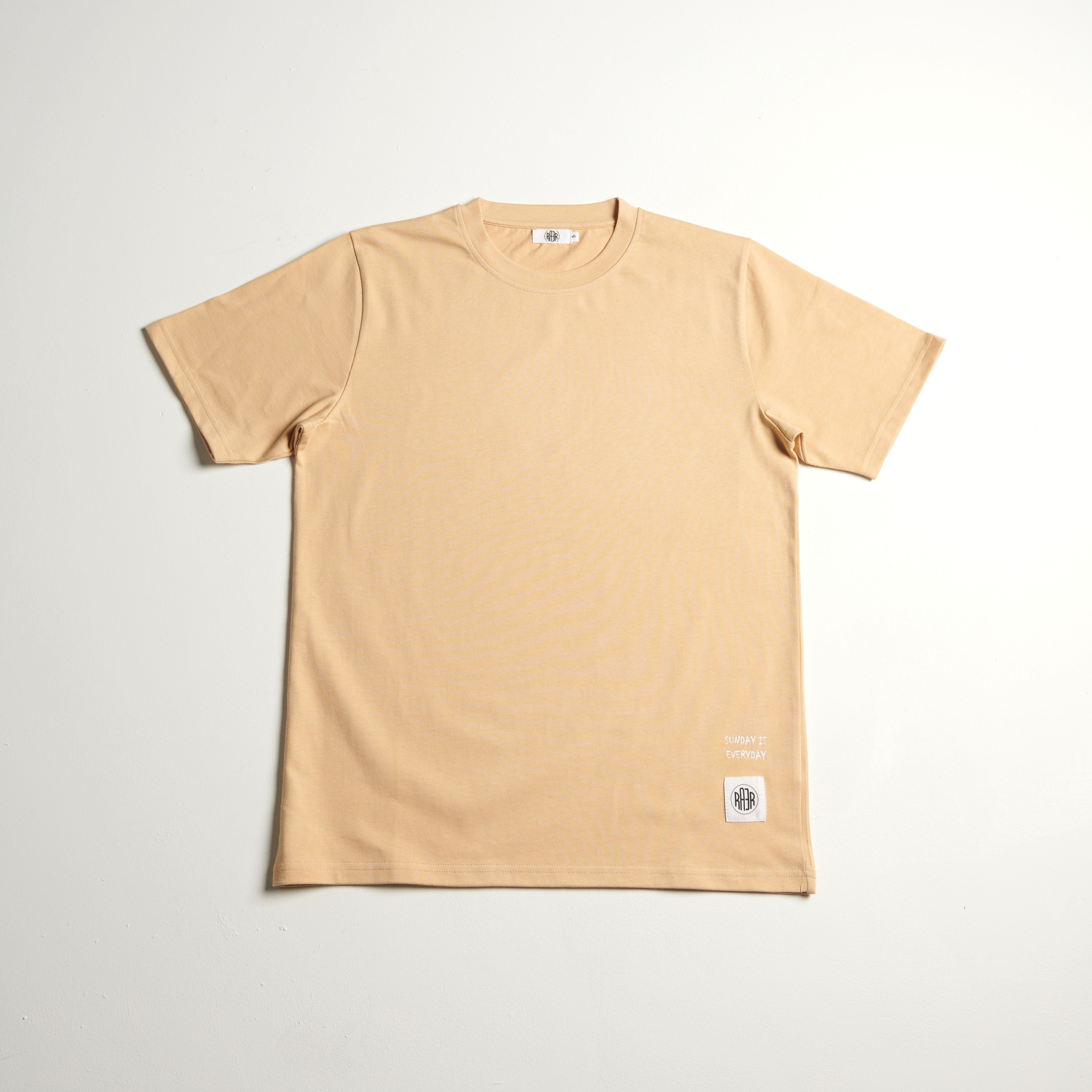 Tee shirt MC REGULAR motif SUNDAY BEIGE