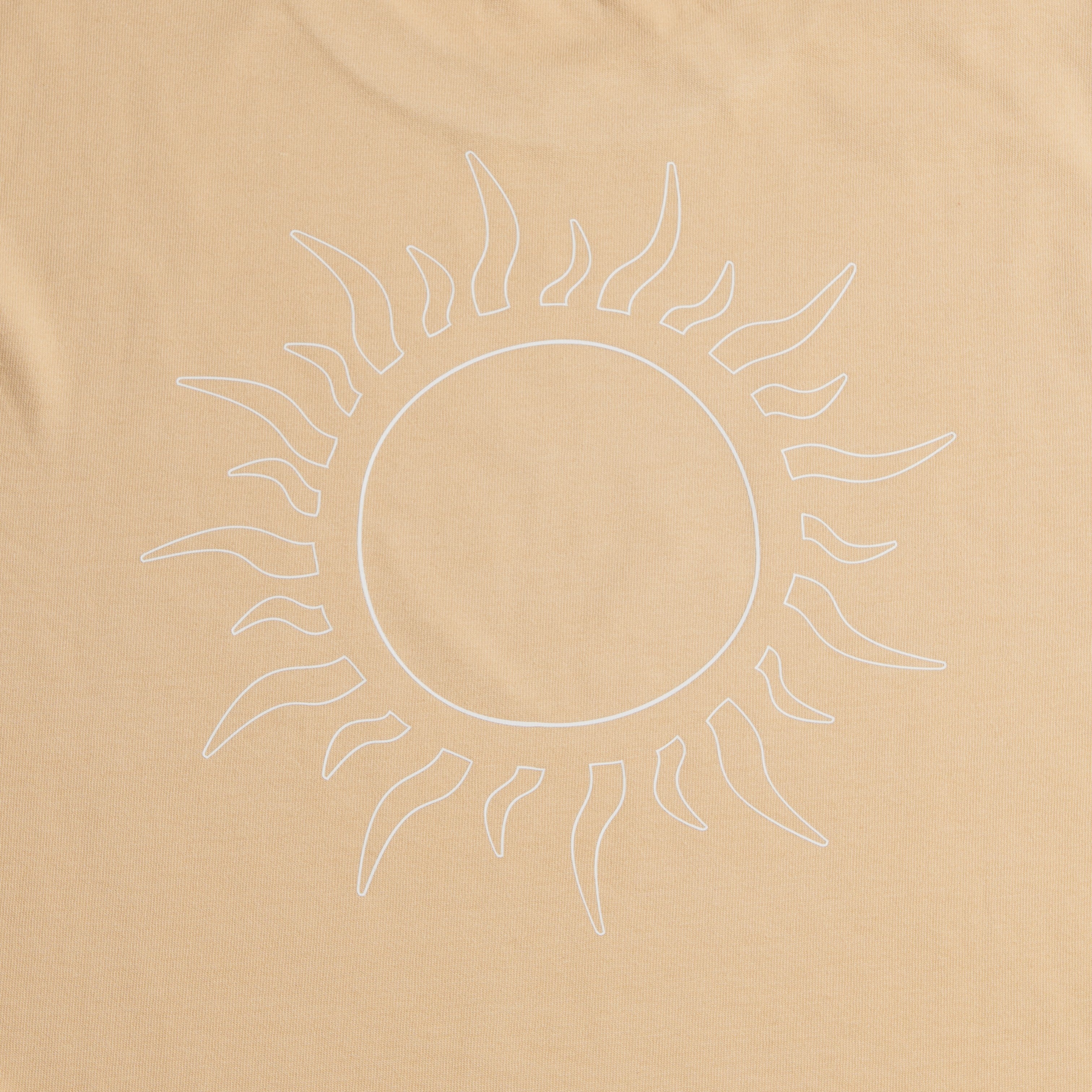 Tee shirt MC REGULAR motif SUNDAY BEIGE