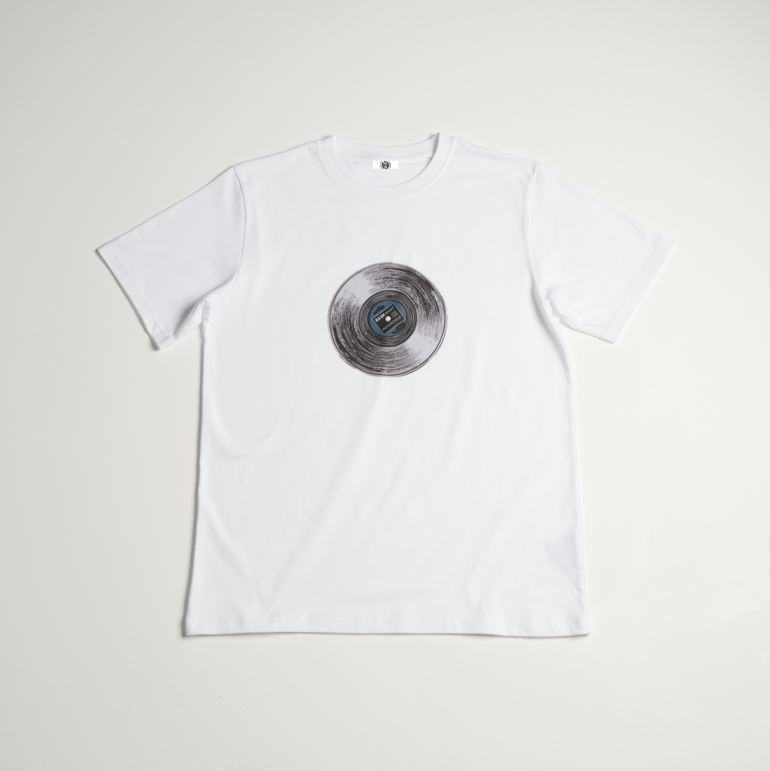 Tee shirt MC REGULAR motif VINYL BLANC