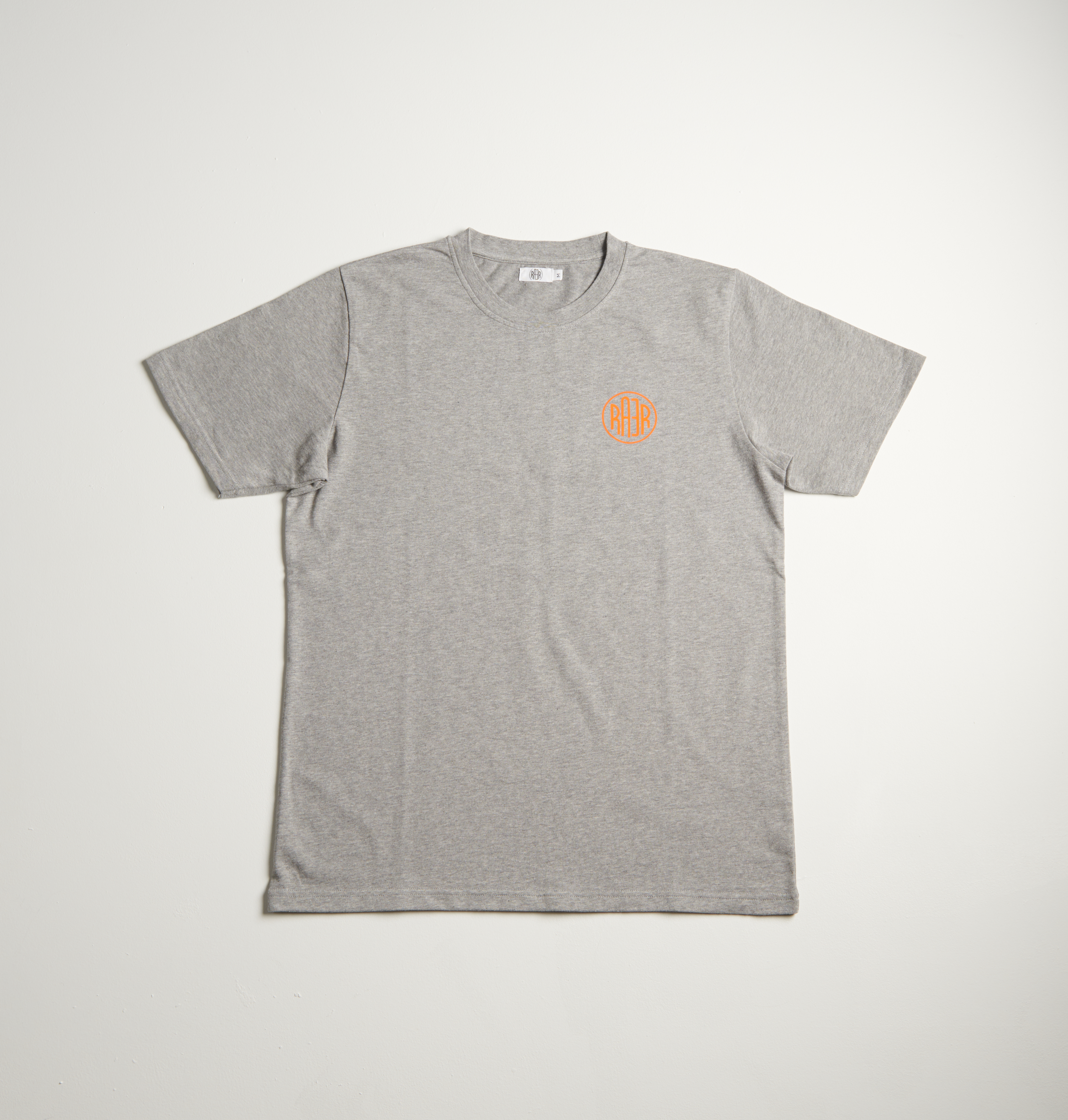 Tee-shirt MC REGULAR motif ORIGINAL GRIS CHINE & BLEU