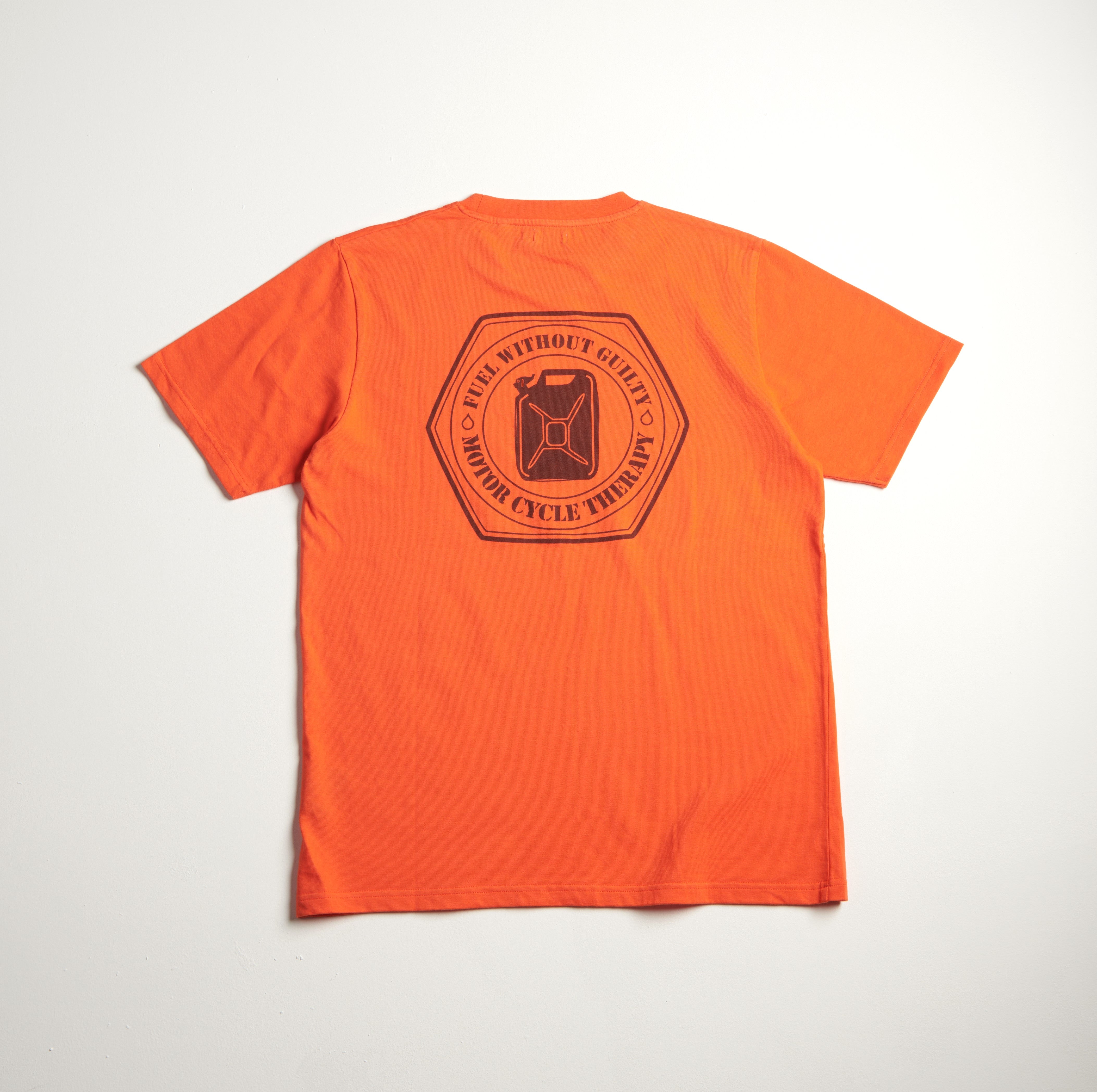 Tee-shirt MC REGULAR motif FUEL ORANGE