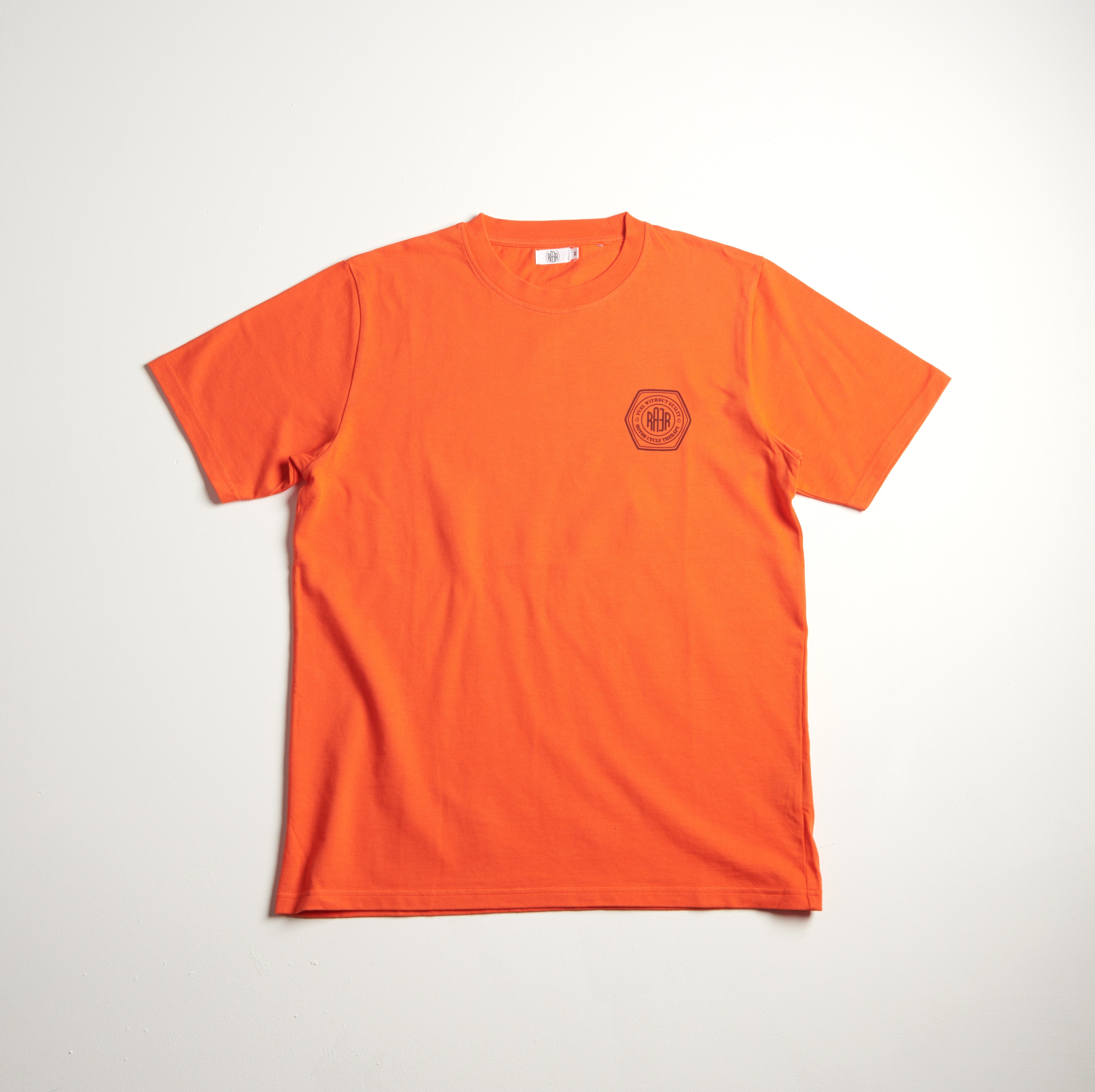 Tee-shirt MC REGULAR motif FUEL ORANGE