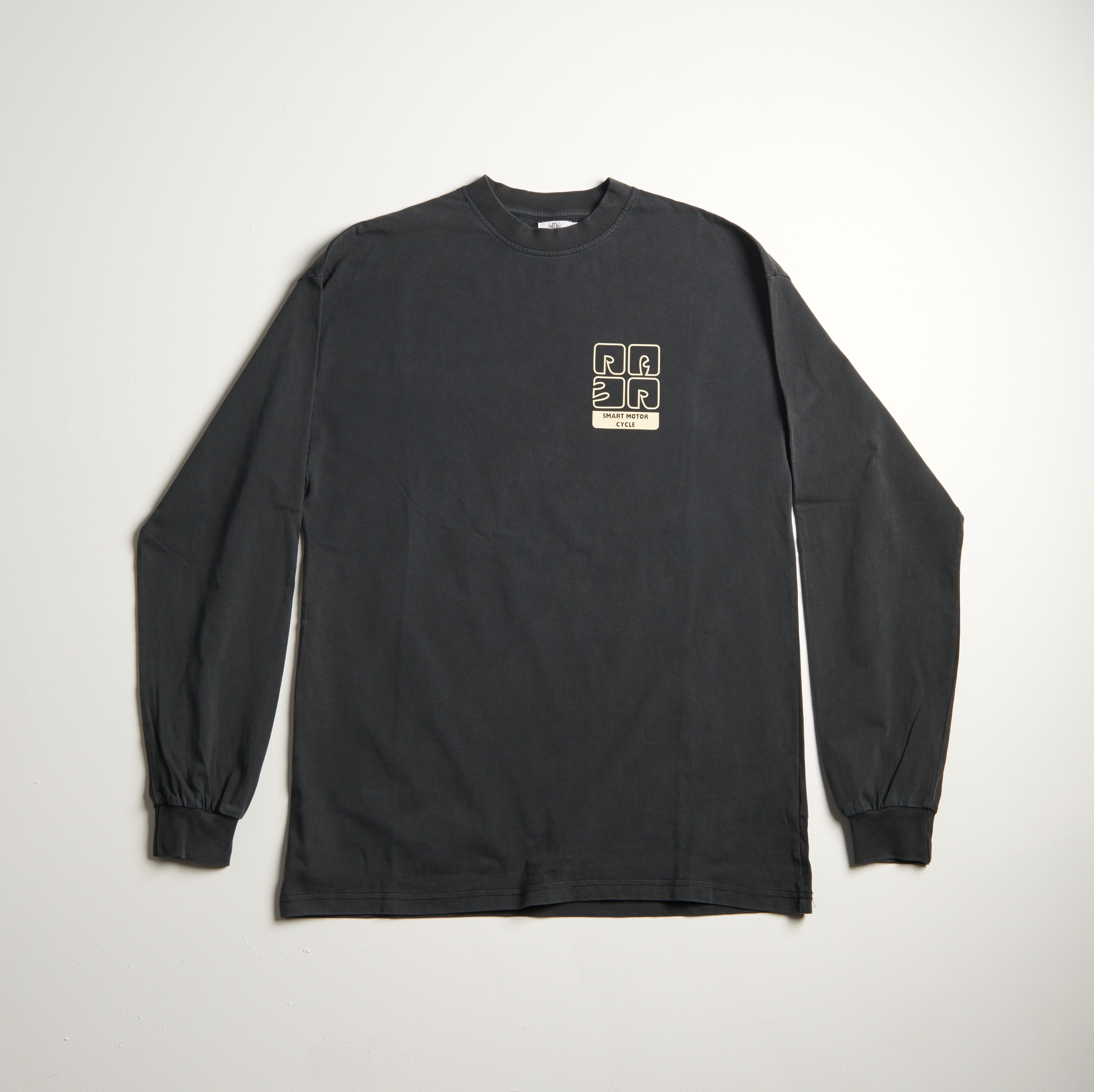 Tee-shirt ML REGULAR motif ADRENALIN NOIR VINTAGE