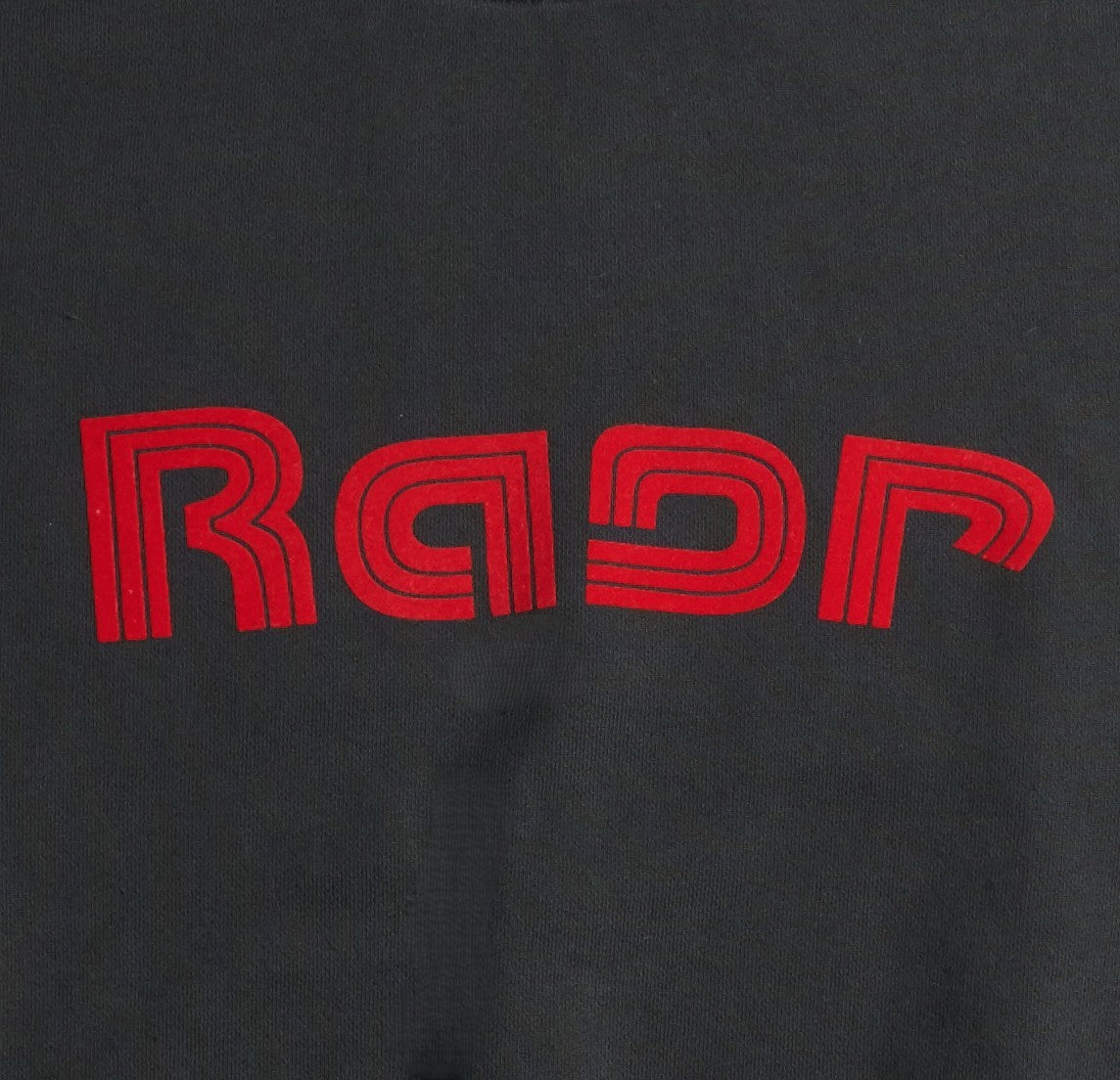 Sweat col rond REGULAR motif RAER SPEED NOIR VINTAGE