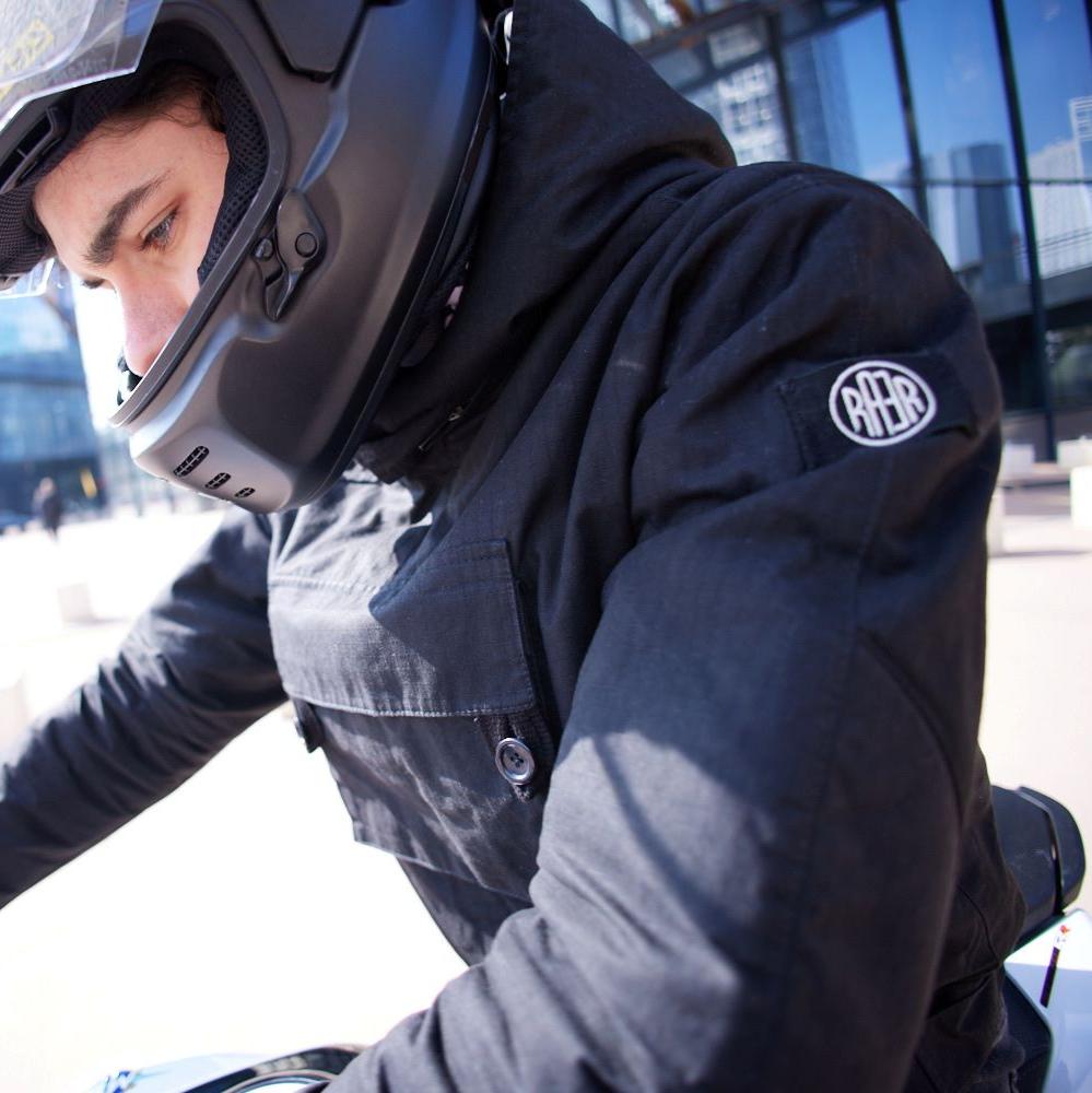 ASCONA RS blouson militaire suédois déperlant rip-stop NOIR