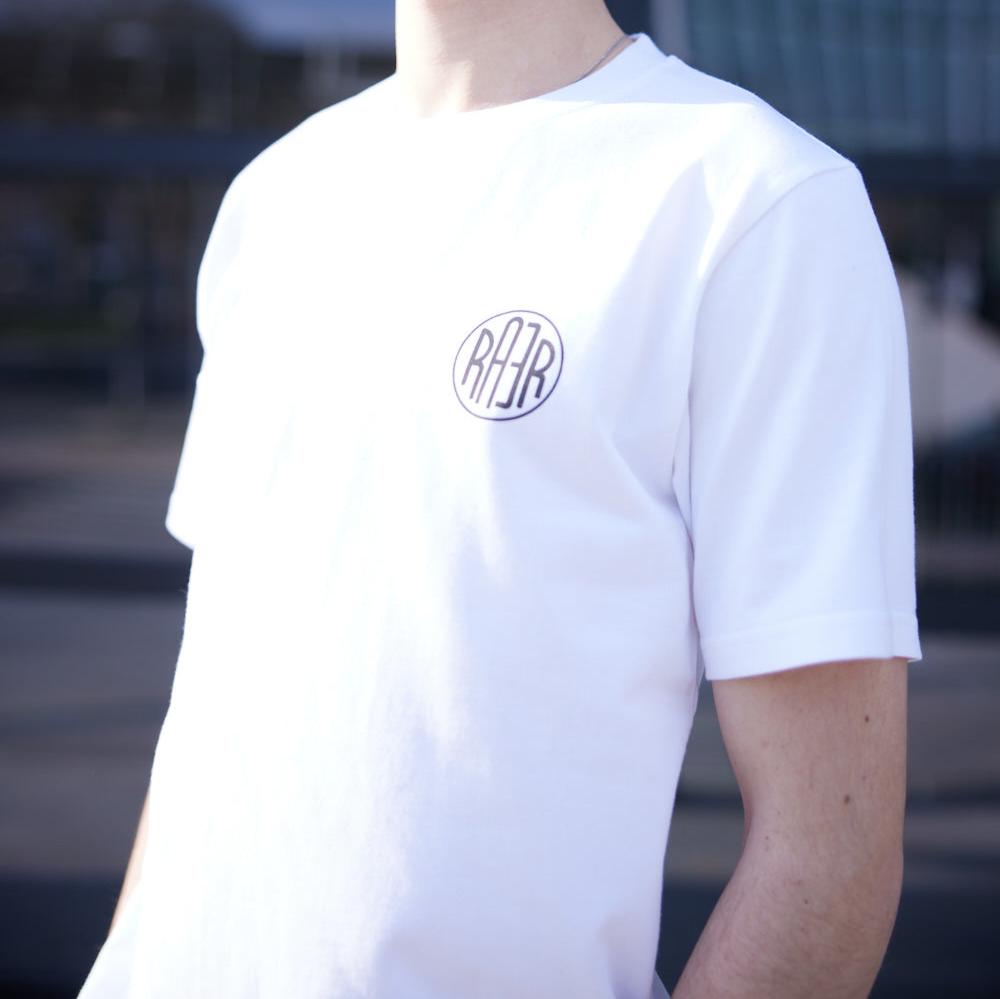 Tee shirt MC REGULAR motif SCRAMBLER BLANC