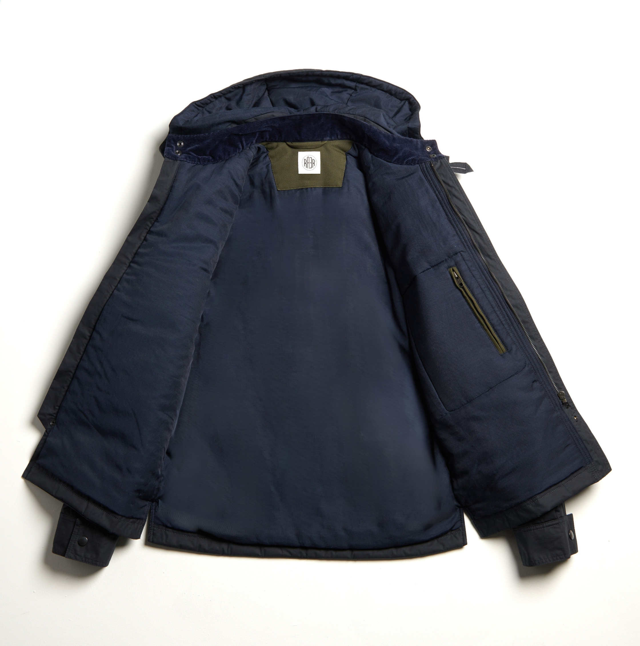 ABEL RS blouson zippé coton rip-stop déperlant NAVY