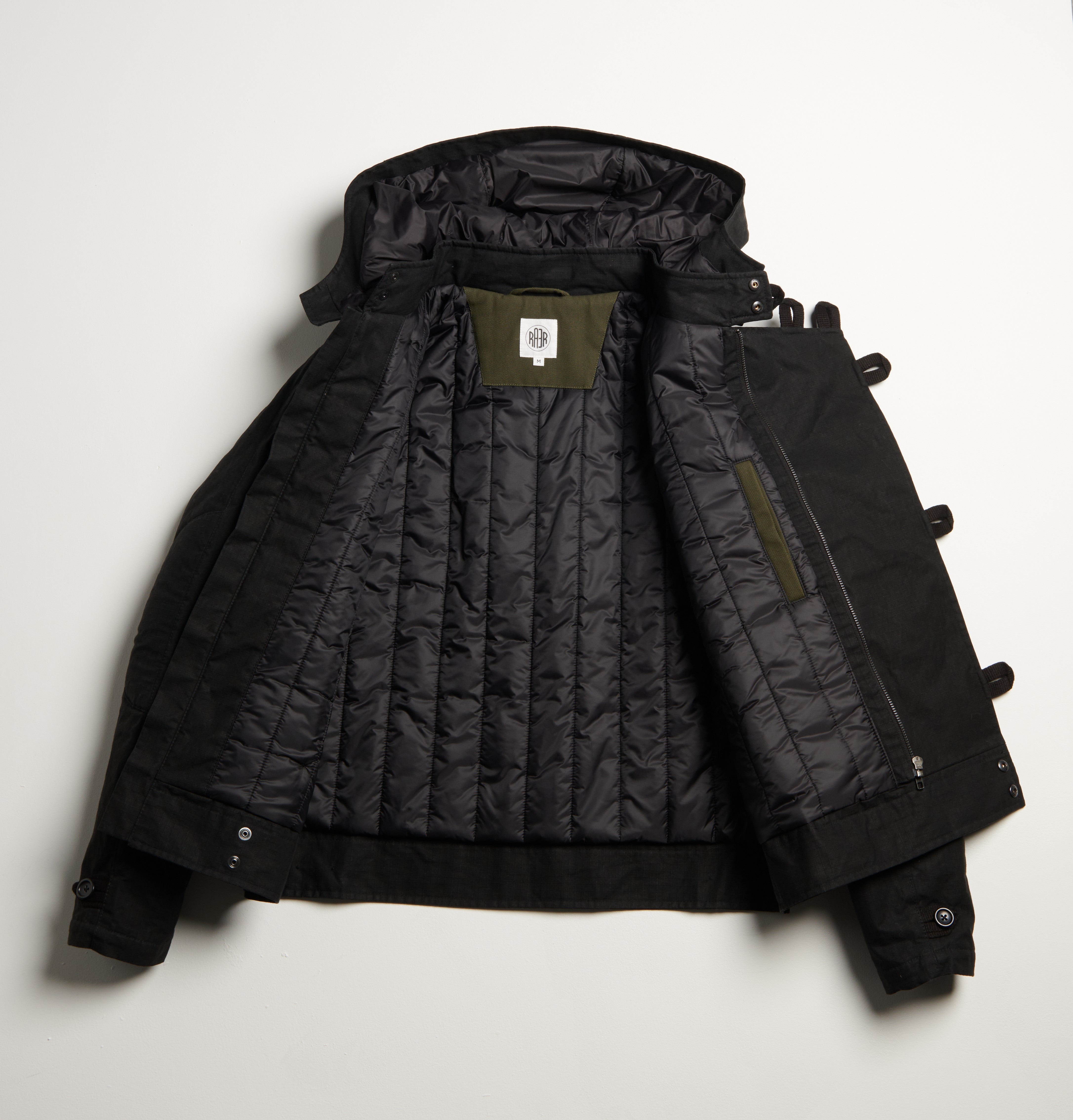 ASCONA RS blouson militaire suédois déperlant rip-stop NOIR