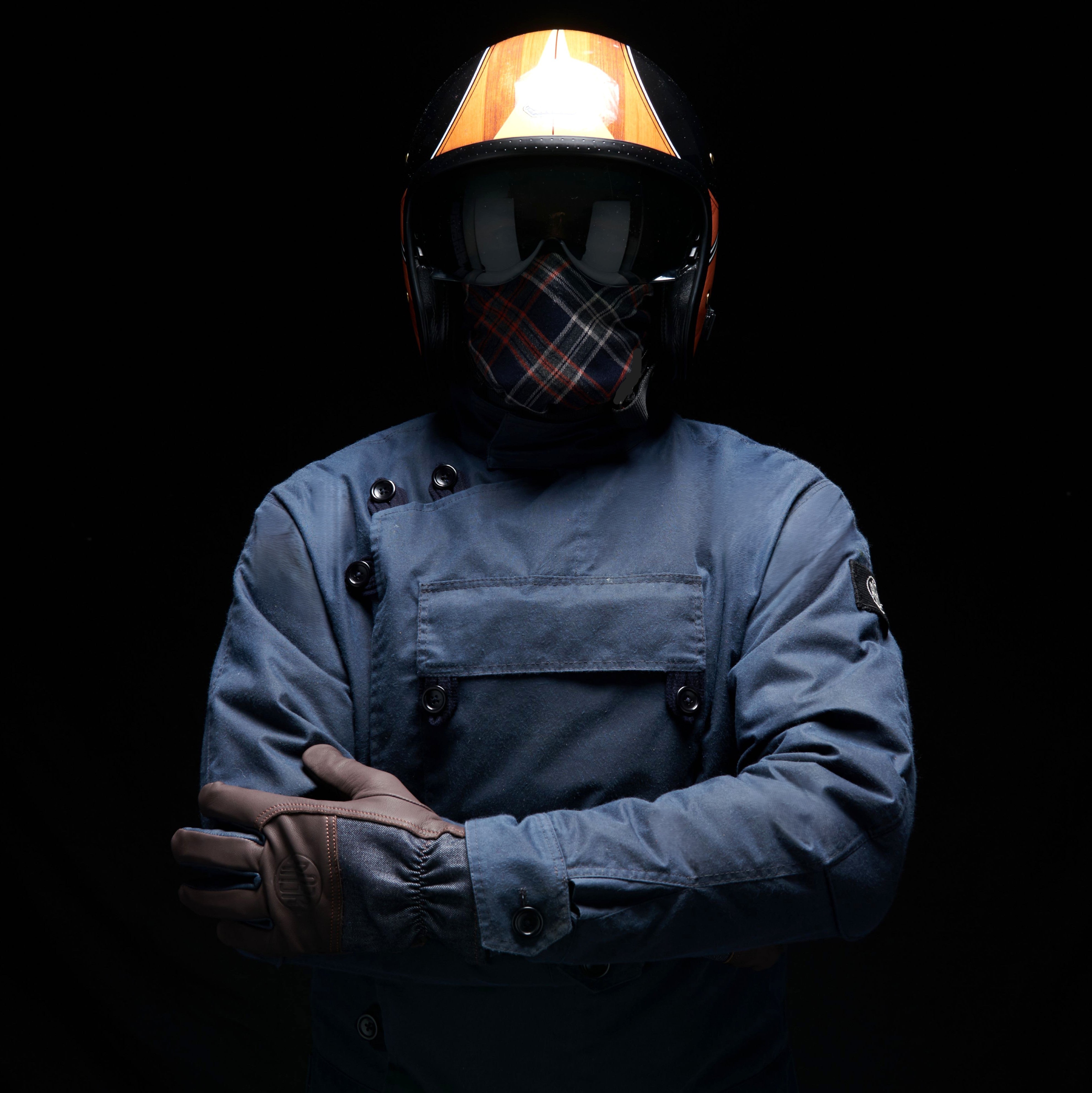 ASCONA WX blouson militaire suédois wax coton B. MILLERAIN NAVY