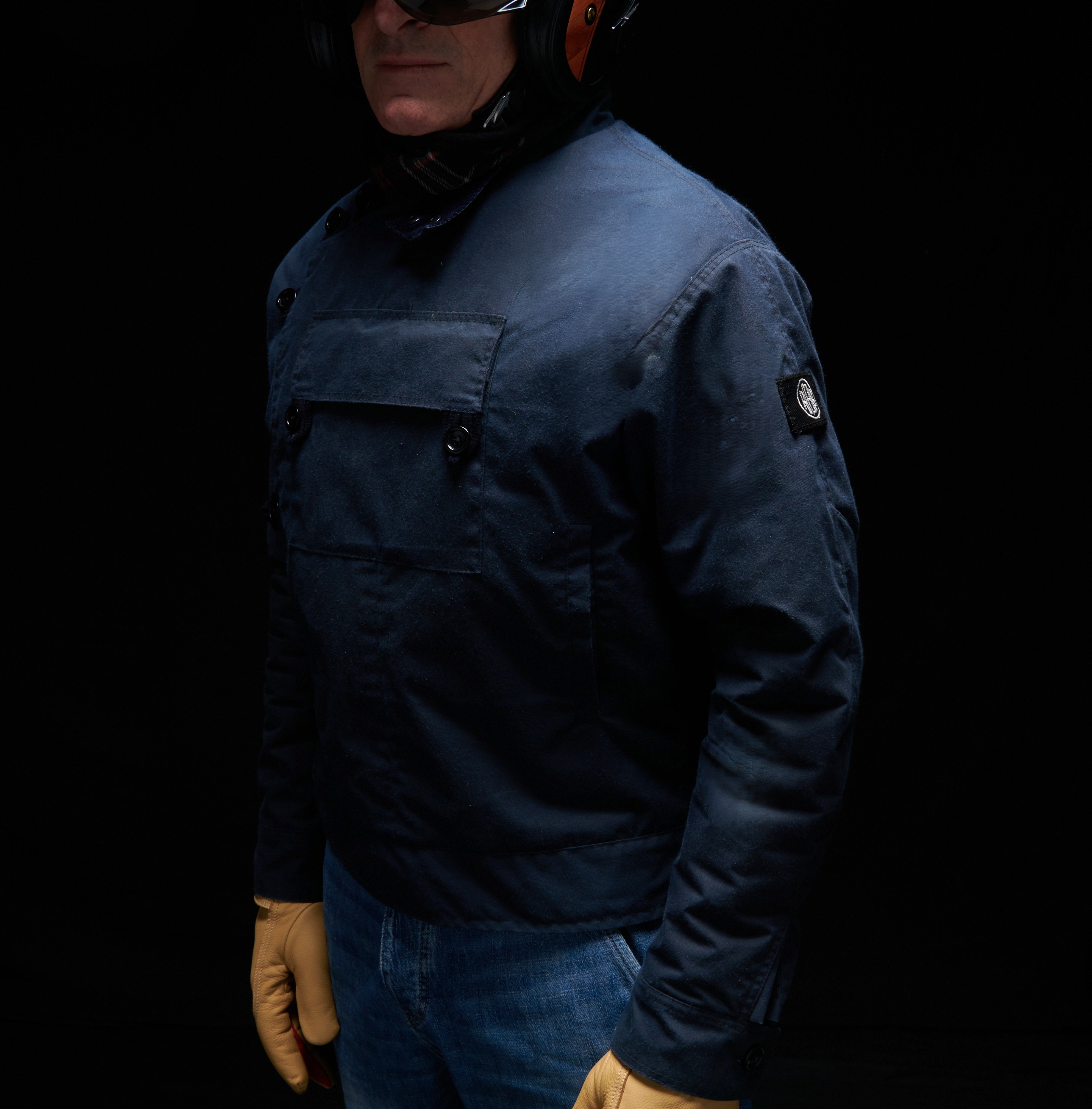 ASCONA WX blouson militaire suédois wax coton B. MILLERAIN NAVY