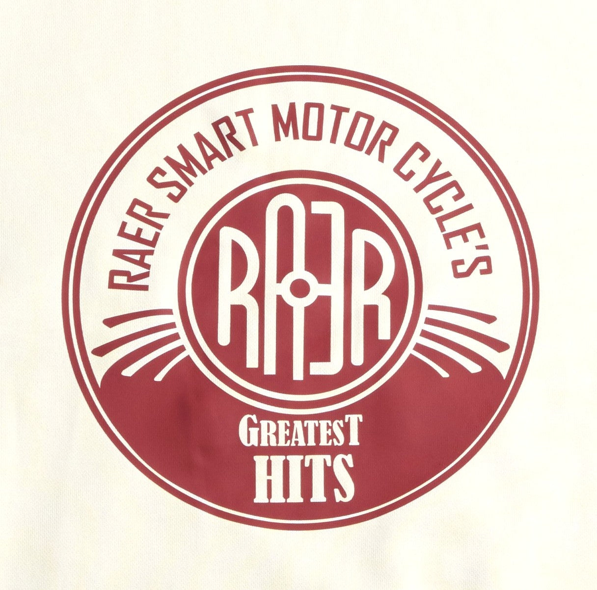 Sweat capuche REGULAR motif GREATEST HITS ECRU