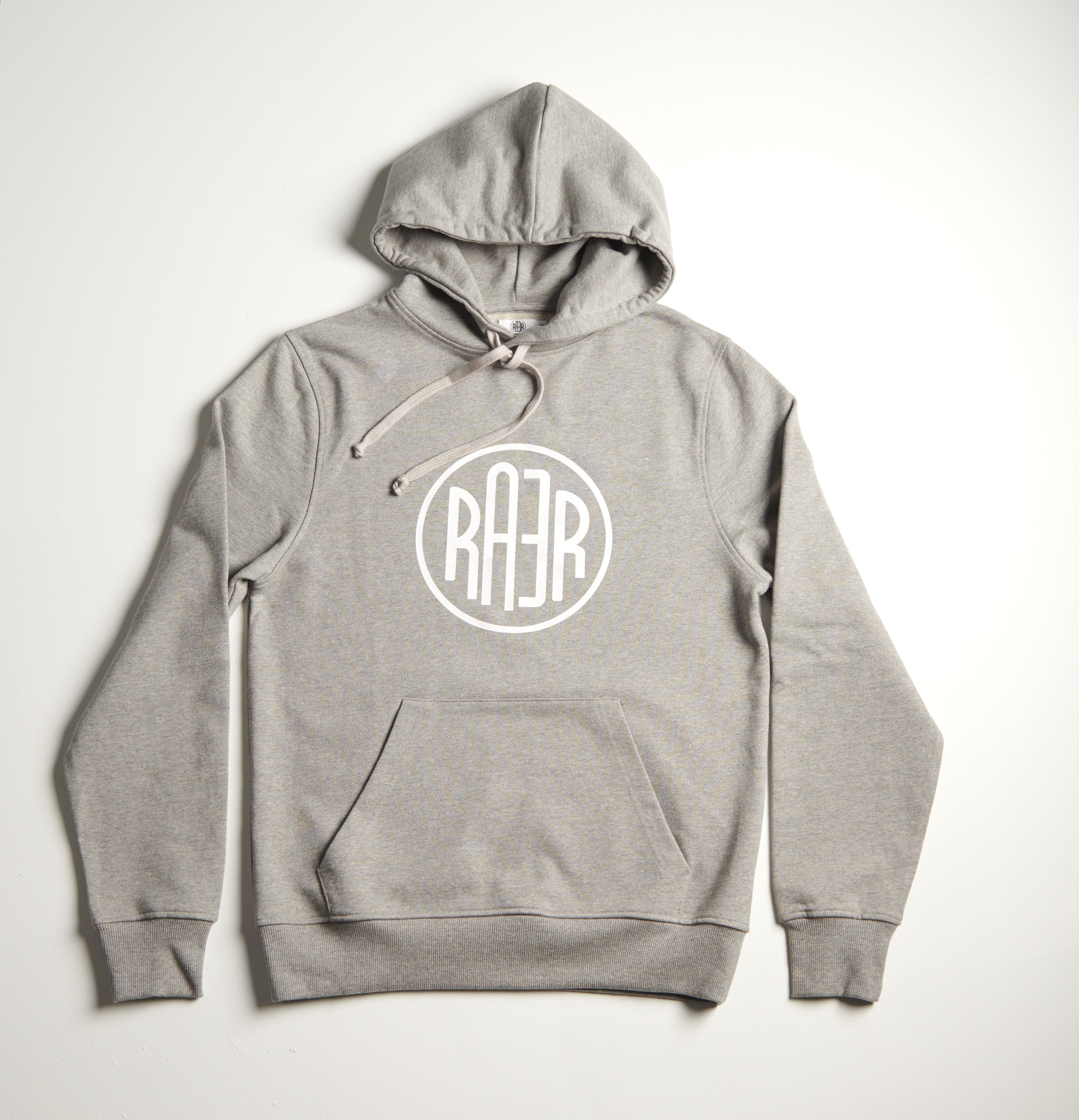 Sweat capuche REG motif ORIGINAL GRIS CHINE / BLEU