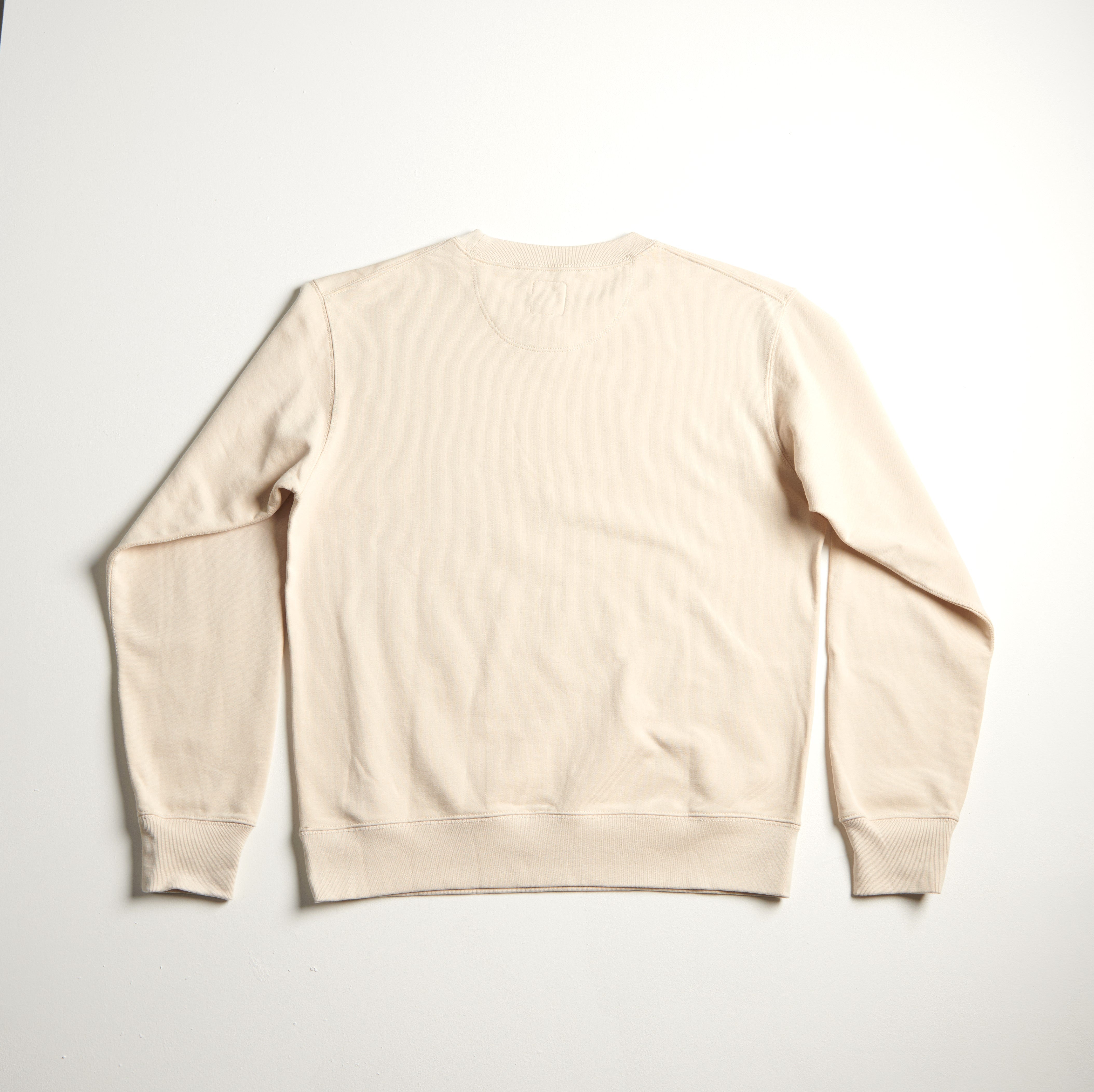 Sweat col rond OVERSIZE motif ORIGINAL ECRU & NAVY