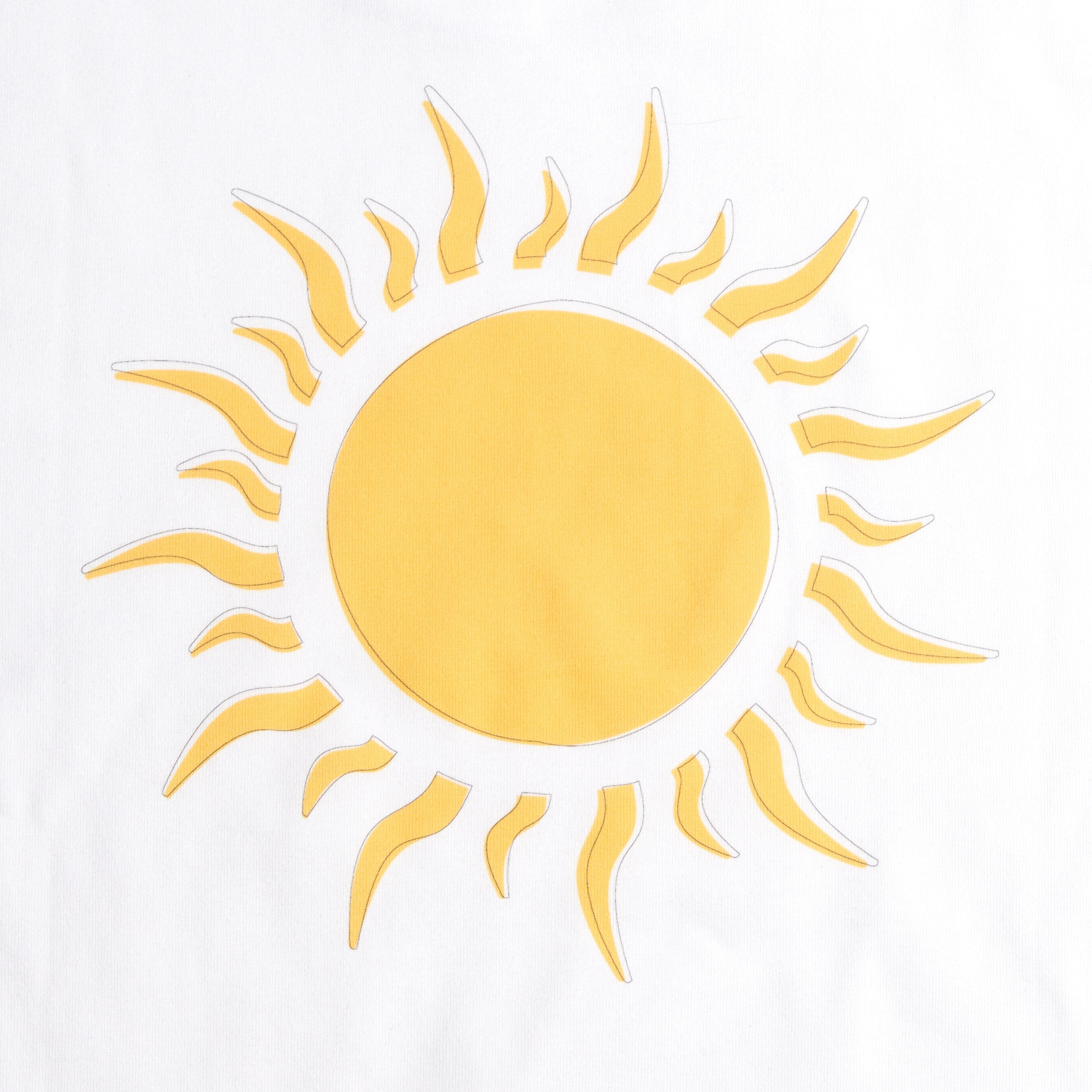Tee shirt MC REGULAR motif SUNDAY BLANC