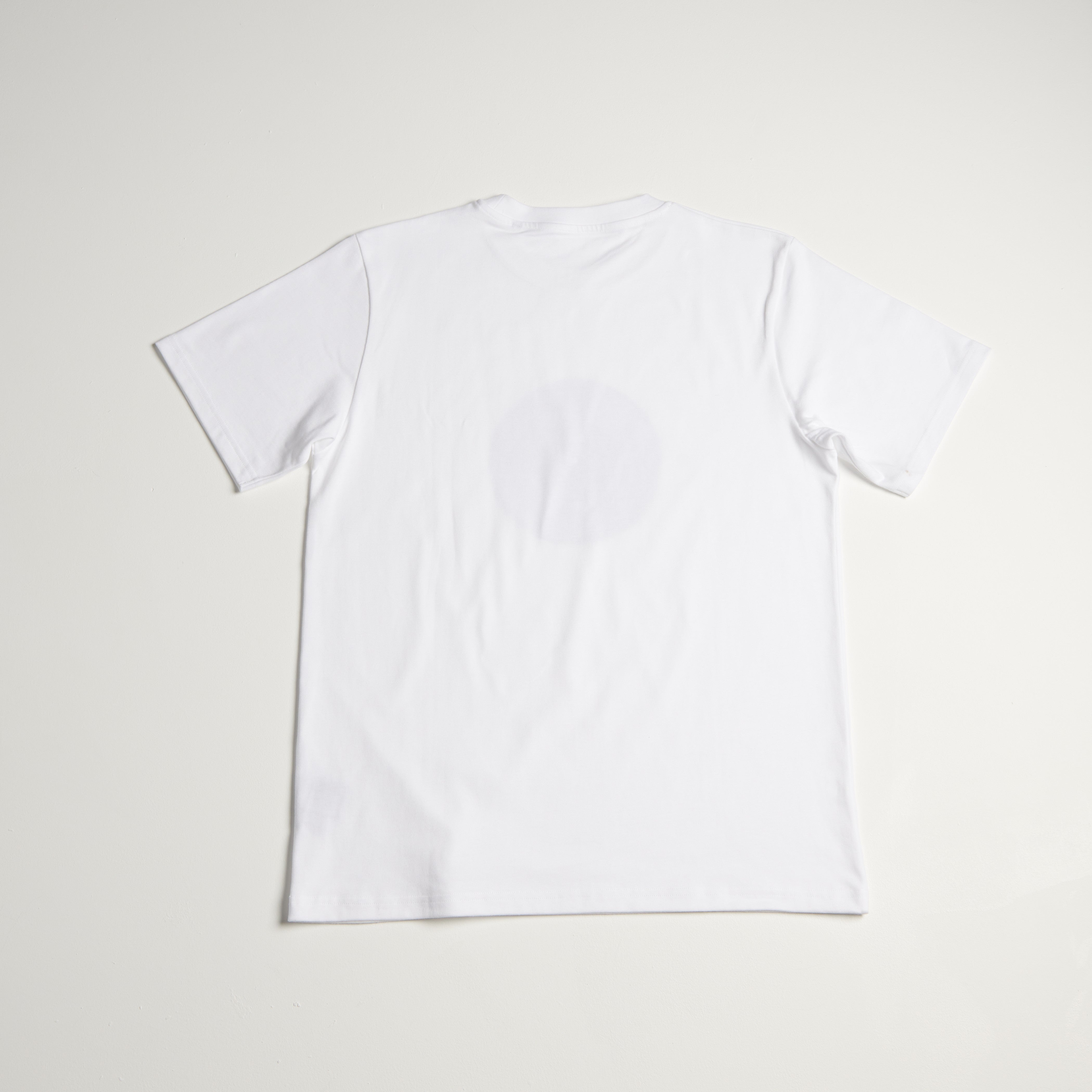 Tee shirt MC REGULAR motif VINYL BLANC