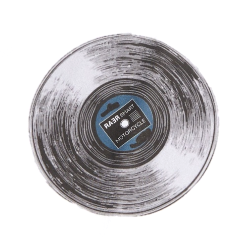 Tee shirt MC REGULAR motif VINYL BLANC