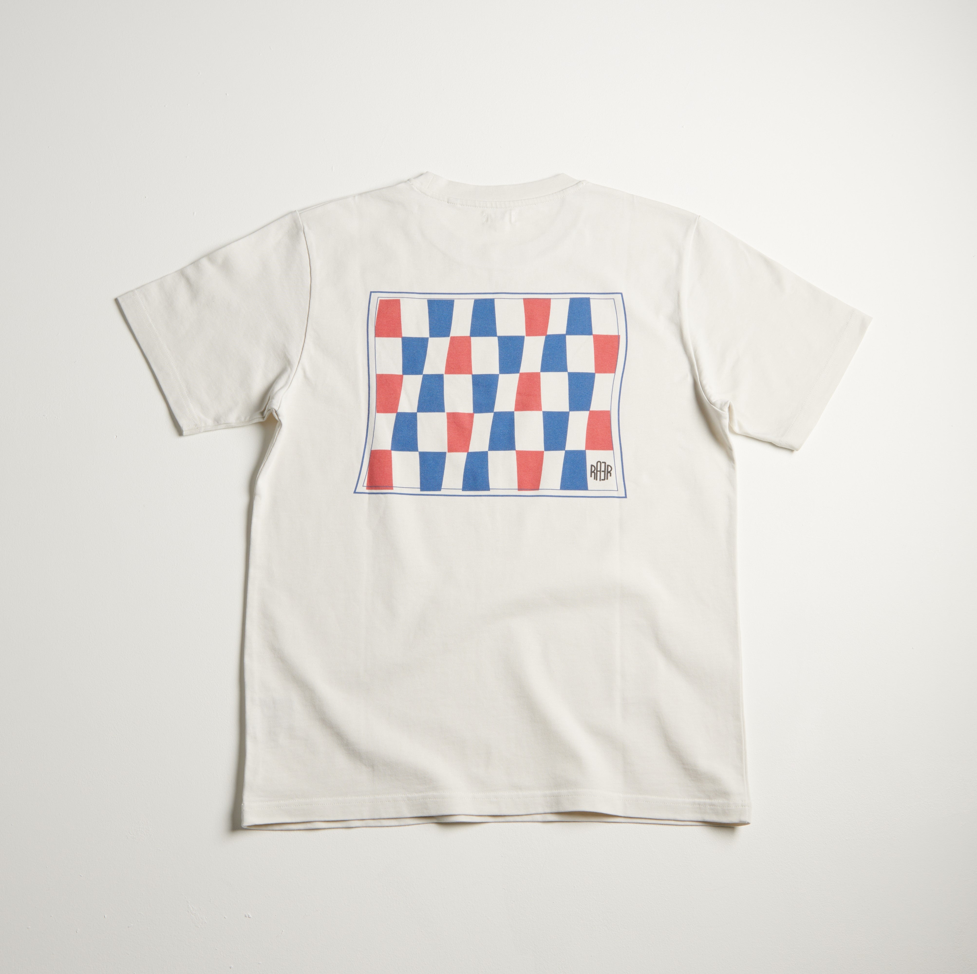 Tee-shirt MC REGULAR motif RACING ECRU
